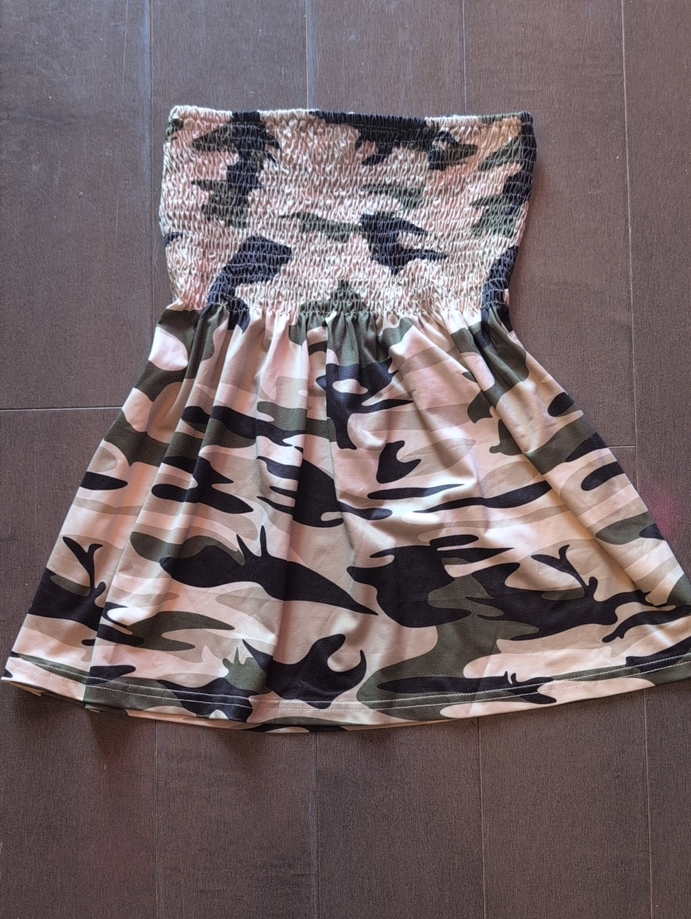 BRAND NEW Women’s Strapless Camo Top